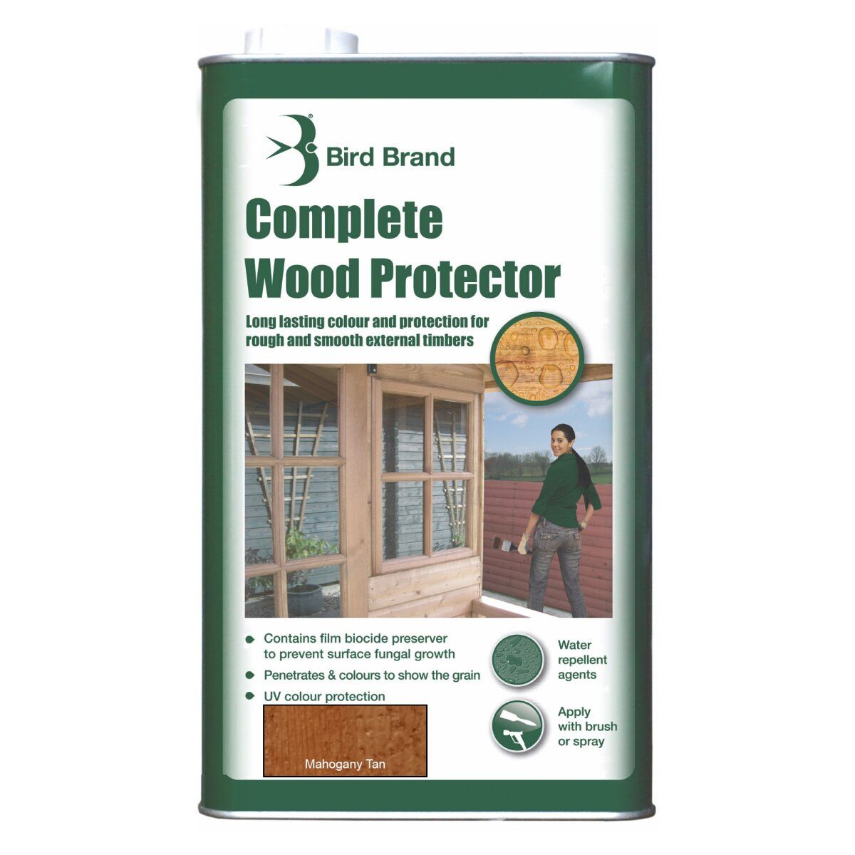 Workbench Overhead Protector Bird Brand Complete Wood Protector, Mahogany Tan – Workbench Direct