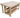 Wooden MDF Top Workbench With Extendable Working Surface with Double Shelf and Wheels