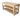 Wooden MDF top Workbench with double shelf and wheels