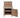 Wooden Eucalyptus hardwood top workbench with lockable cupboard (V.9) with back panel and double shelf