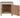 Wooden Eucalyptus hardwood top workbench with lockable cupboard (V.9)