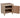 Wooden Eucalyptus hardwood top workbench with lockable cupboard (V.9) with double shelf