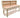 Wooden Eucalyptus hardwood workbench, tool cabinet with drawer (V.1) with back and wheels