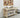 Acorn Wooden Workbench With Double Shelf and Wheels