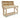 Acorn Wooden Workbench With Back Panel and Wheels