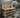 Acorn Wooden Workbench With Back Panel and Double Shelf