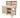Wooden MDF top tool cabinet workbench with storage shelf (V.7) with back panel and double shelf