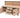 Eucalyptus top workbench with drawers and double lockable cupboard (V.8) with back panel & double shelf