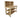Wooden Workbench 18mm Eucalyptus Hardwood Top With Back Panel, Double Shelf And Wheels