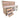 Wooden Eucalyptus top tool cabinet workbench with storage shelf (V.7) with back panel and double shelf