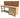 Wooden Eucalyptus top tool cabinet workbench with storage shelf (V.7) with back panel