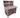 Wooden Eucalyptus hardwood top storage workbench with lockable cupboard and drawers (V.4) with back