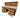 Wooden Eucalyptus hardwood top workbench with drawers and functional lockable cupboard (V.5) with back