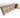 Wooden Eucalyptus hardwood top workbench, cabinet with lockable cupboard (V.3) double shelf
