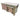 Wooden Eucalyptus hardwood top workbench with drawers and functional lockable cupboard (V.6)